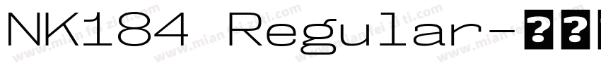 NK184 Regular字体转换